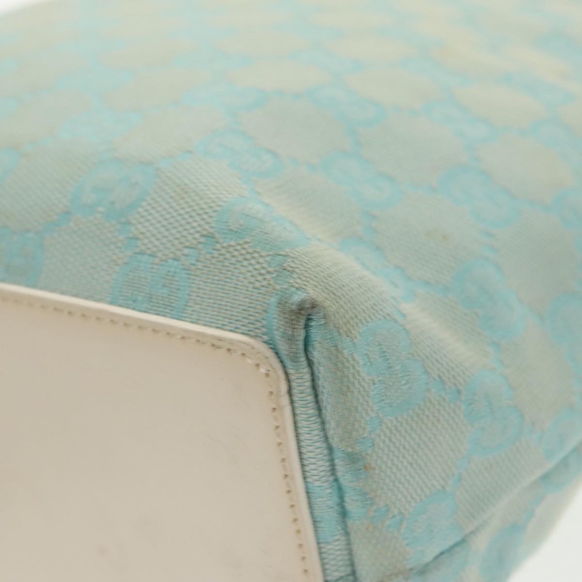 Gucci Gg Canvas Blue Canvas Tote Bag ()