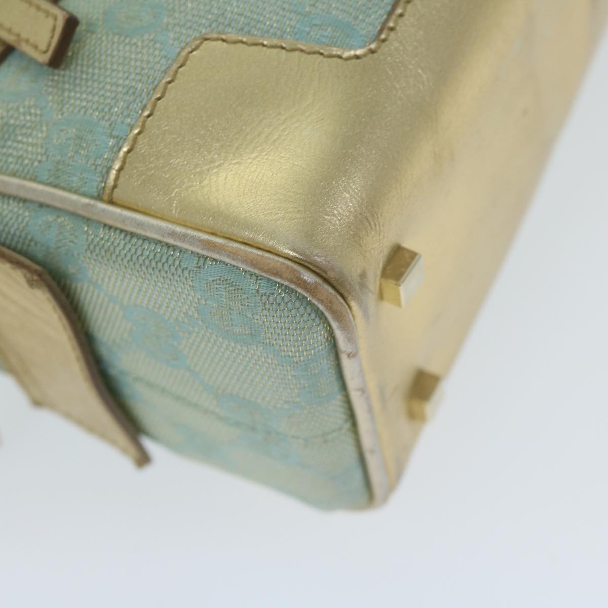 Gucci Gg Canvas Blue Canvas Handbag ()