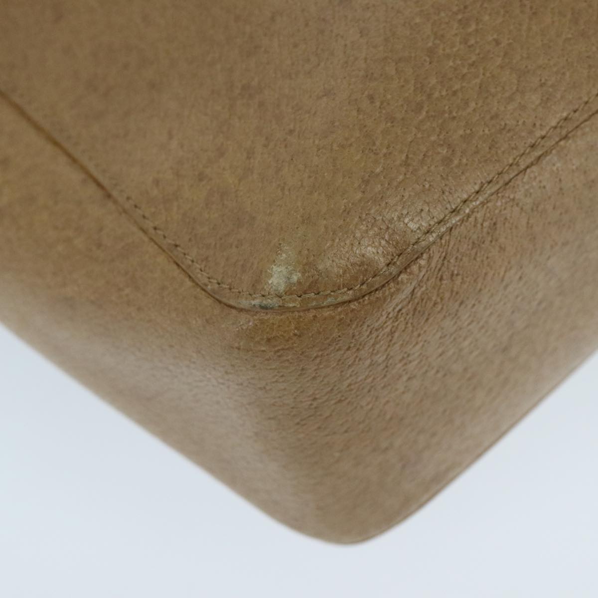 Gucci Bamboo Beige Leather Handbag ()