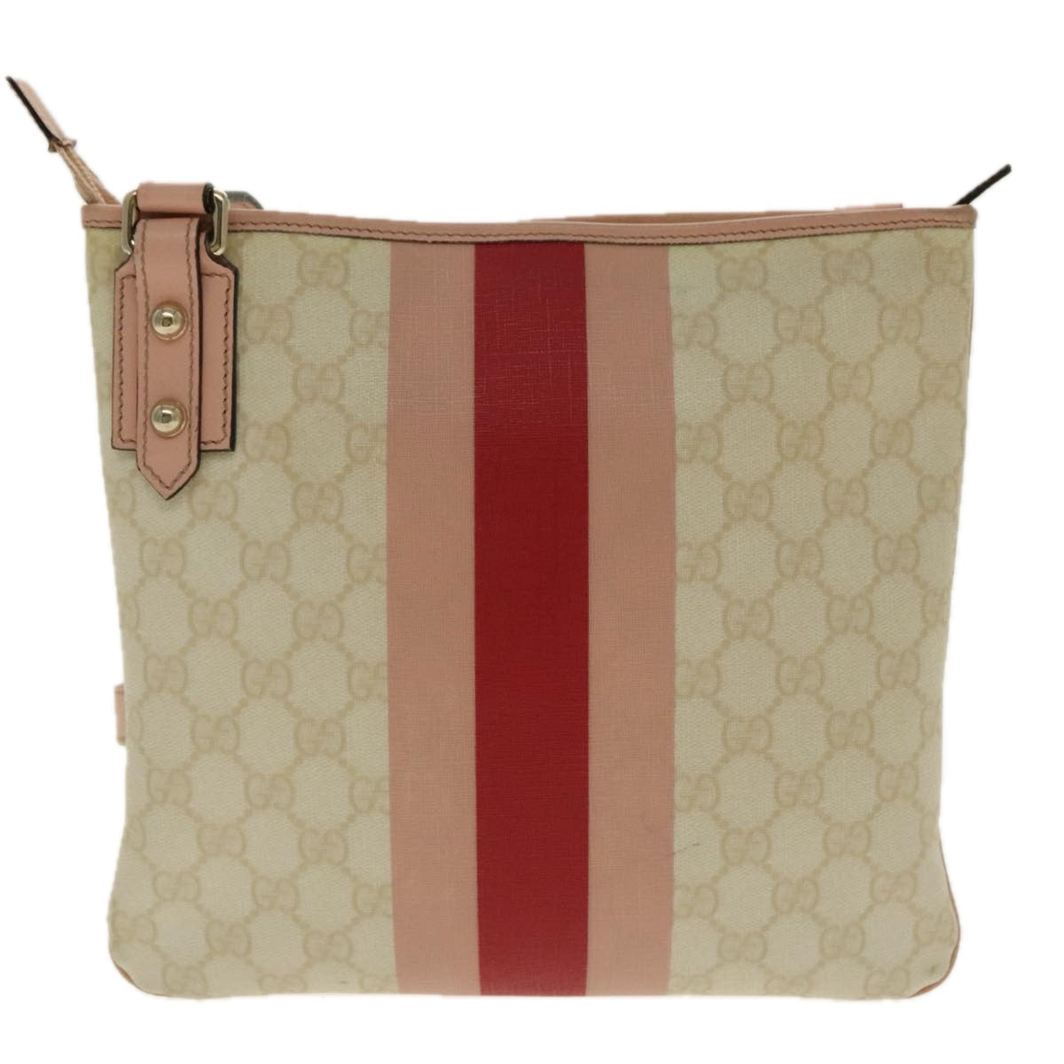 Gucci Sherry Pink Canvas Shoulder Bag ()