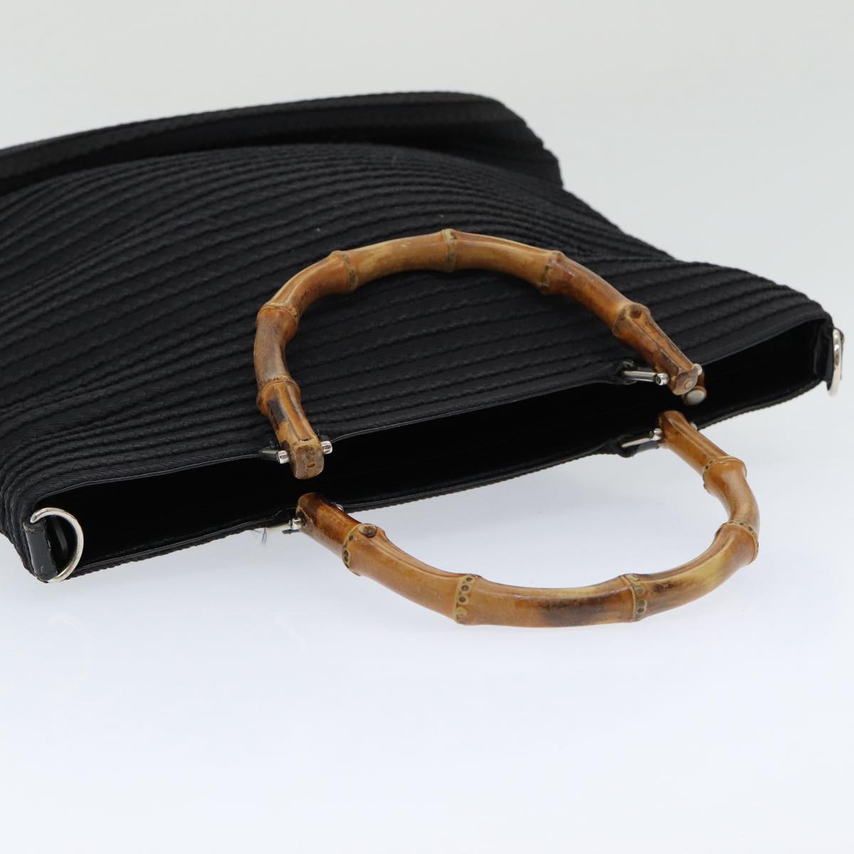 Gucci Bamboo Black Synthetic Handbag ()
