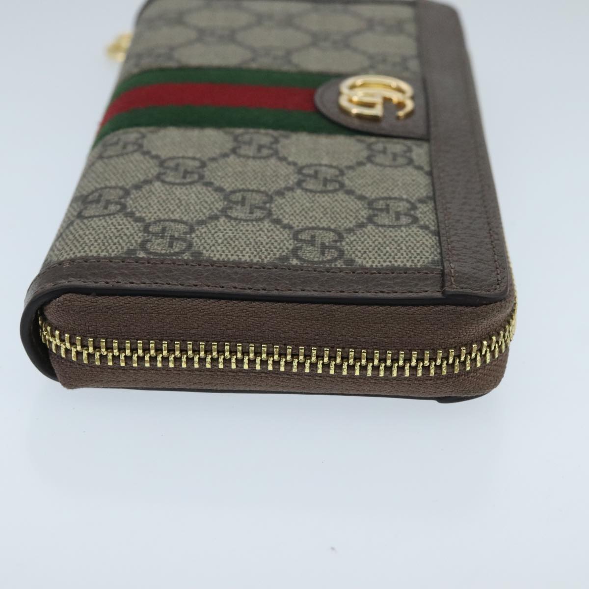 Gucci Ophidia Beige Canvas Wallet  ()