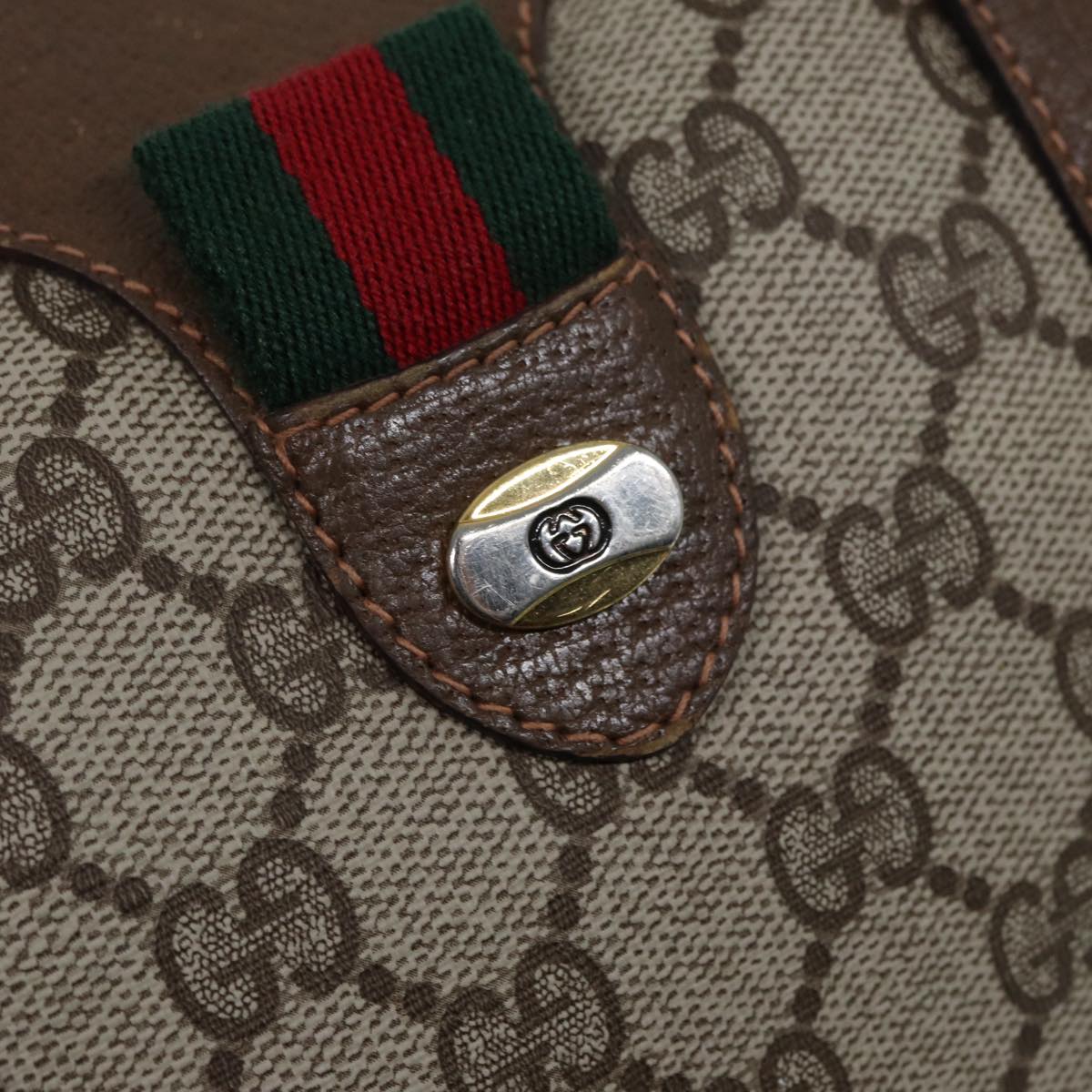 Gucci Boston Beige Canvas Travel Bag ()