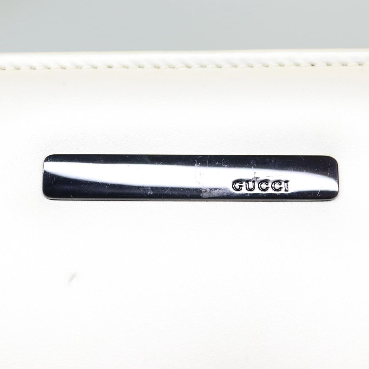 Gucci Jackie White Leather Handbag ()