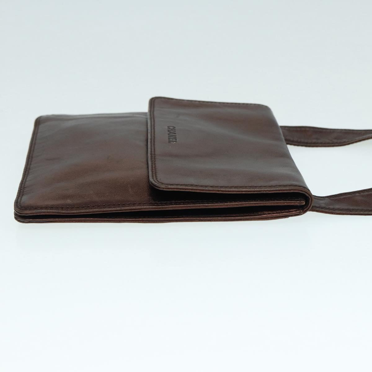 Chanel Brown Leather Shoulder Bag ()