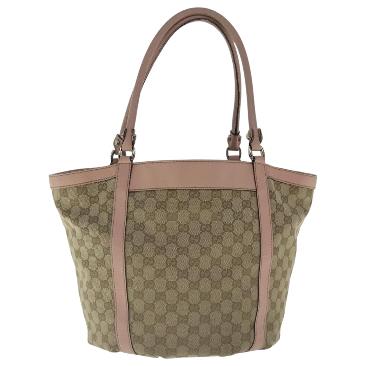 Gucci D-Ring Beige Canvas Tote Bag ()