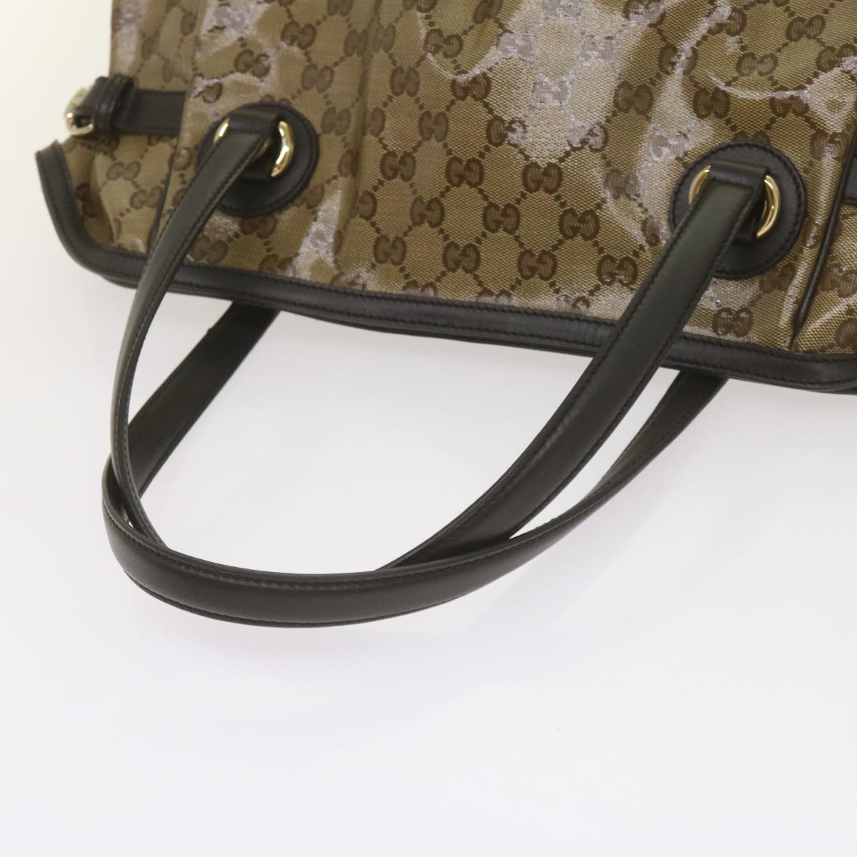 Gucci Gg Crystal Beige Canvas Tote Bag ()