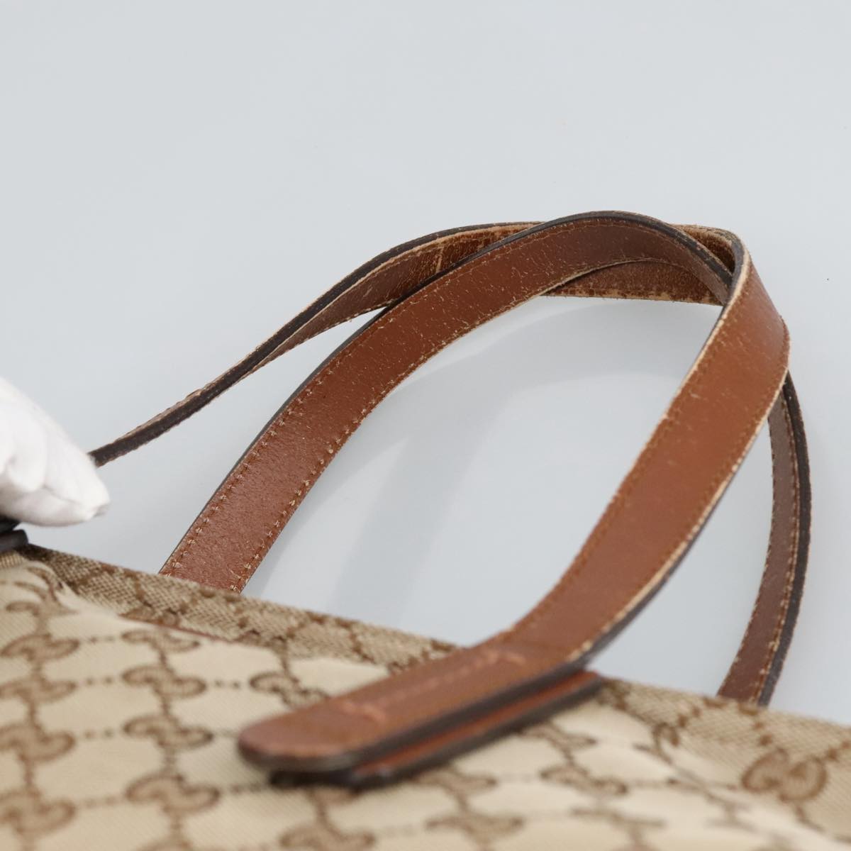 Gucci Beige Canvas Tote Bag ()