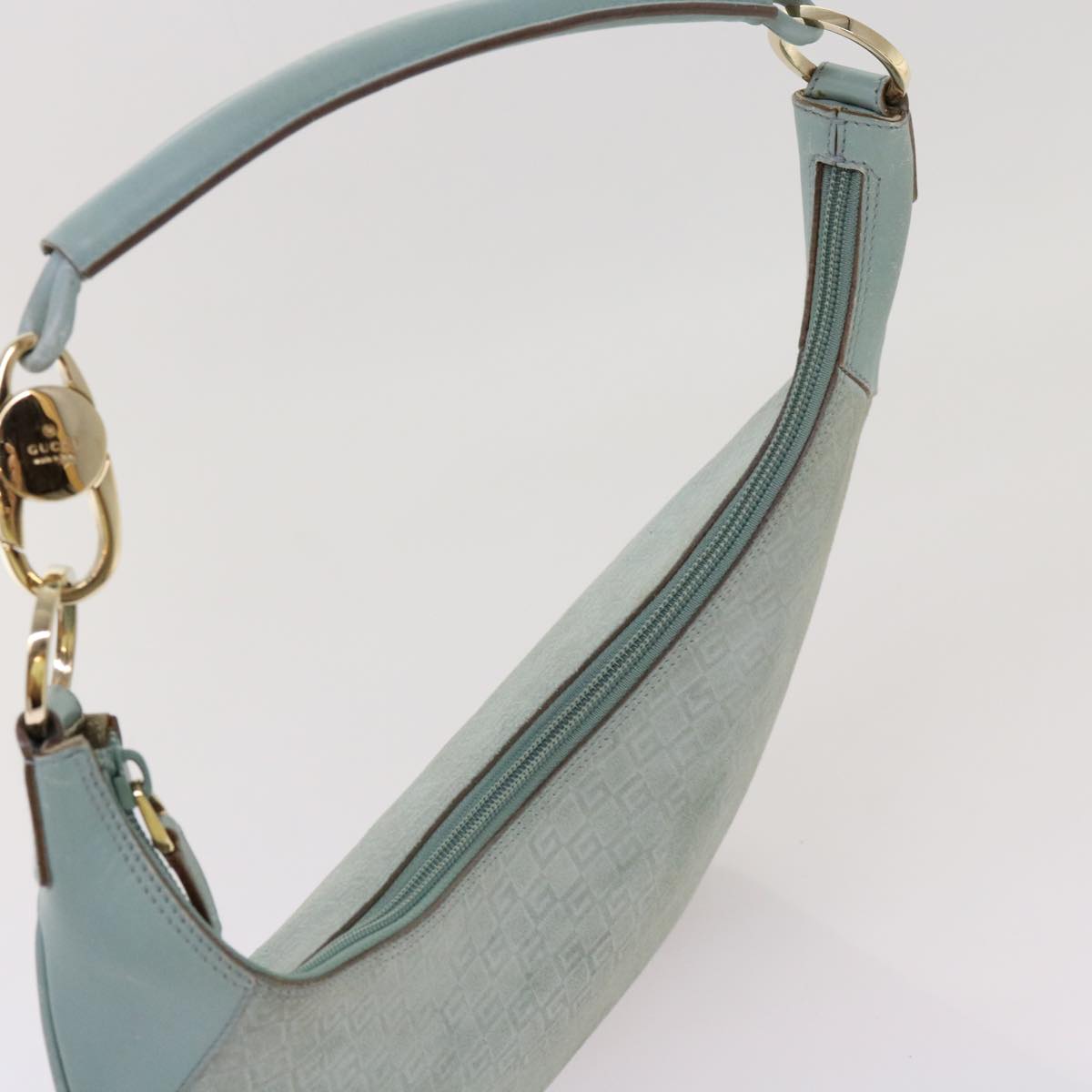 Gucci Hobo Blue Canvas Shoulder Bag ()