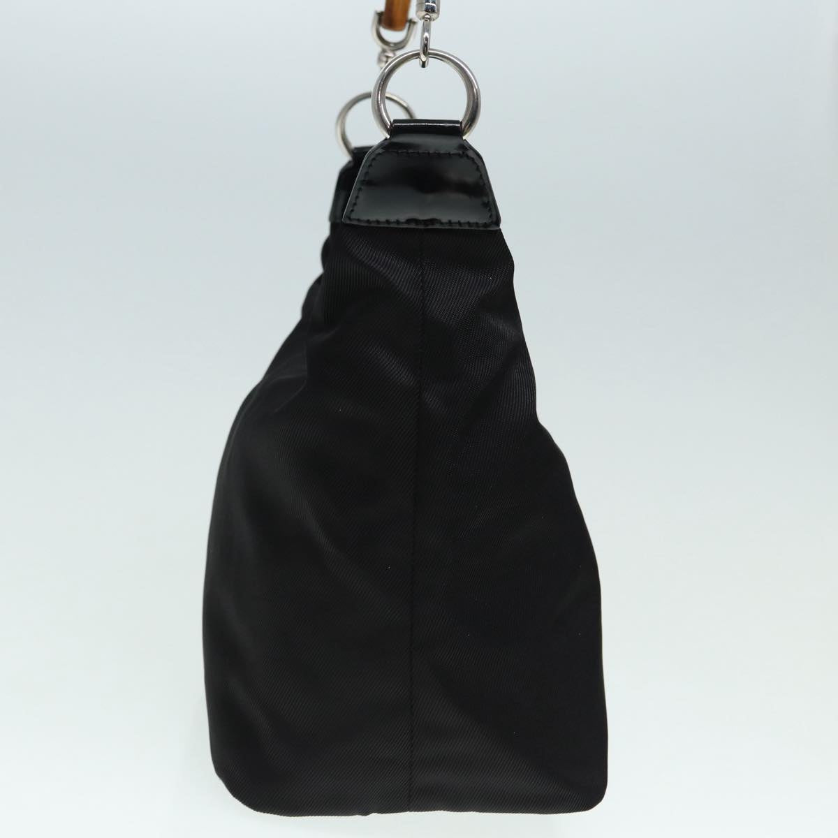 Gucci Bamboo Black Synthetic Shoulder Bag ()