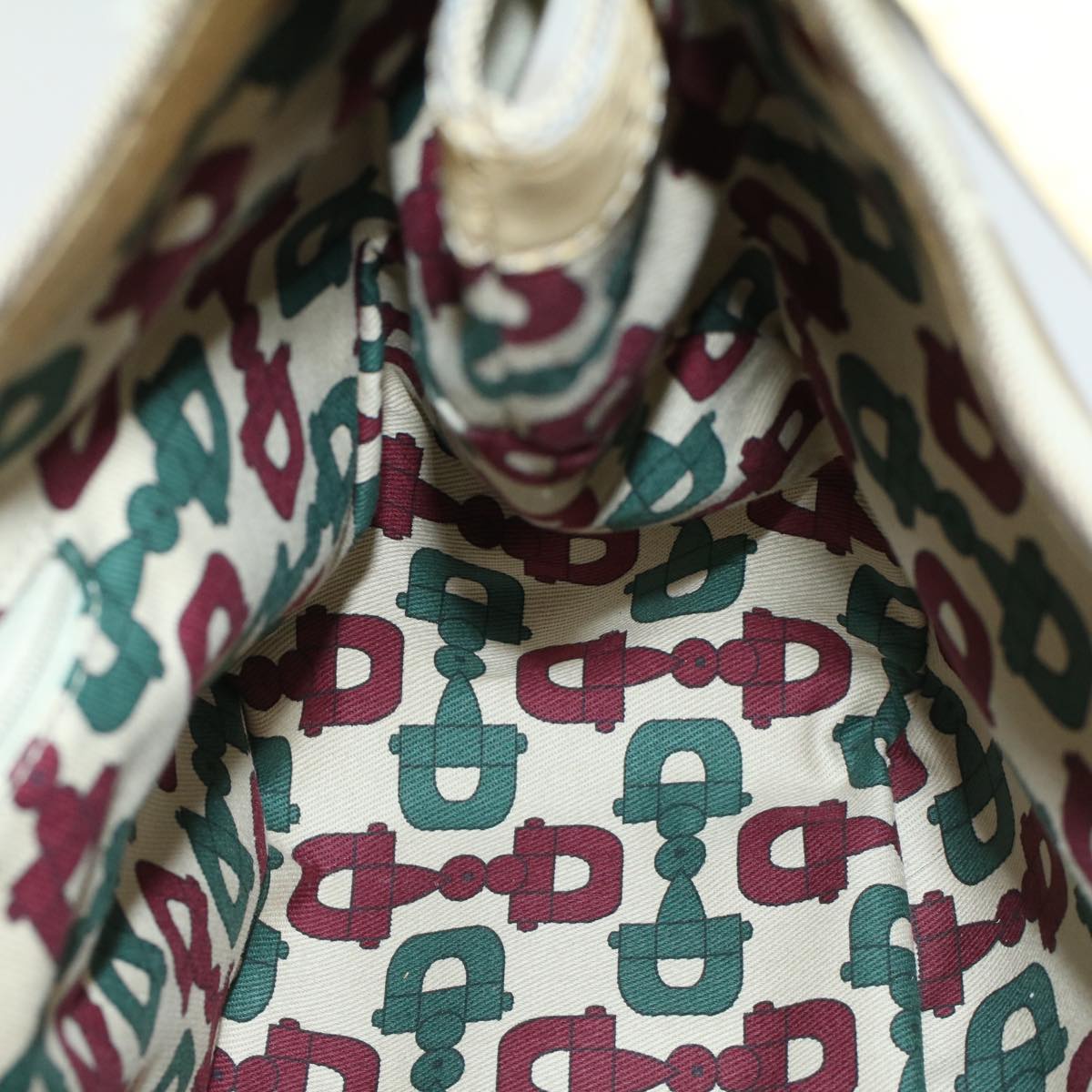 Gucci Hobo Grey Canvas Shoulder Bag ()