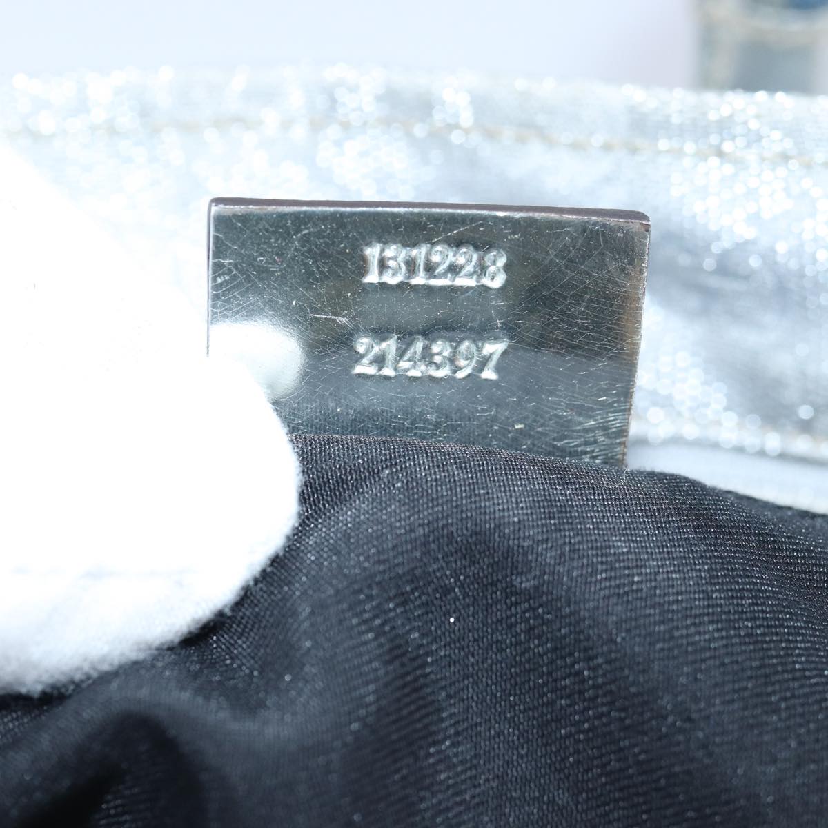 Gucci Gg Canvas Silver Canvas Tote Bag ()