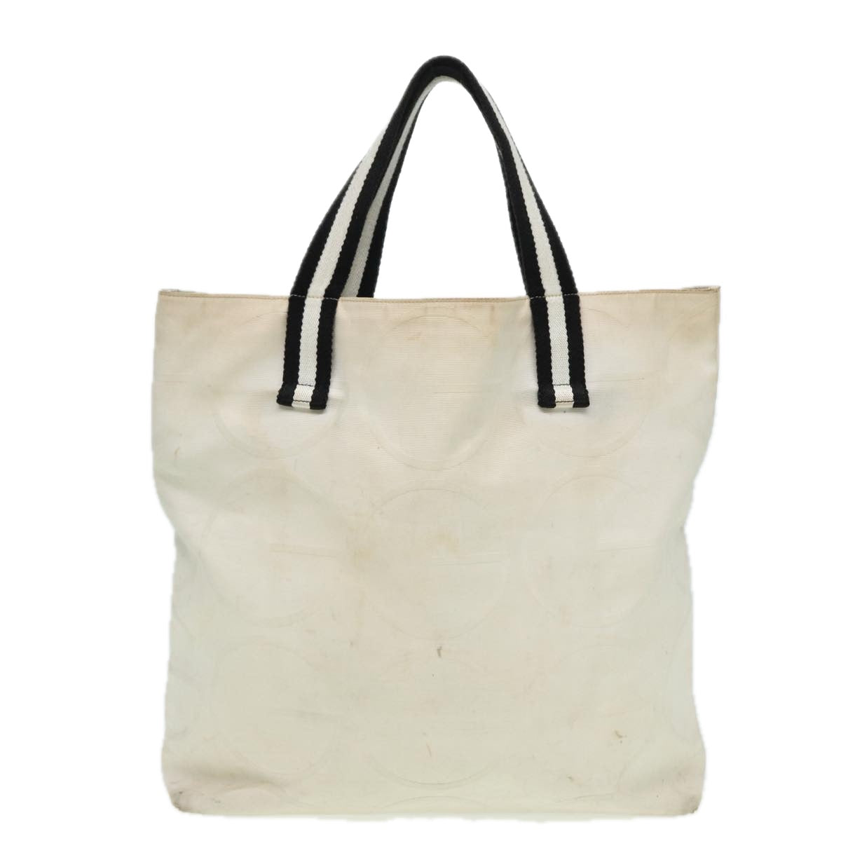 Gucci Cabas White Canvas Tote Bag ()