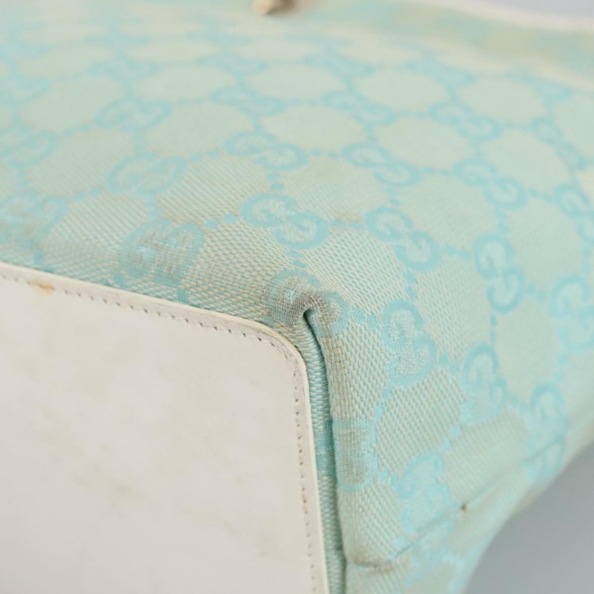 Gucci Blue Canvas Tote Bag ()