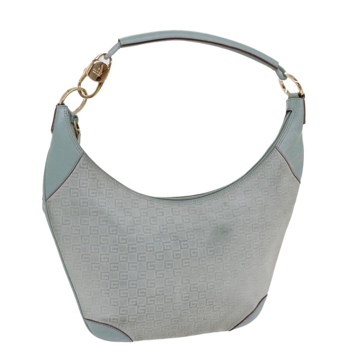 Gucci Hobo Blue Canvas Shoulder Bag ()
