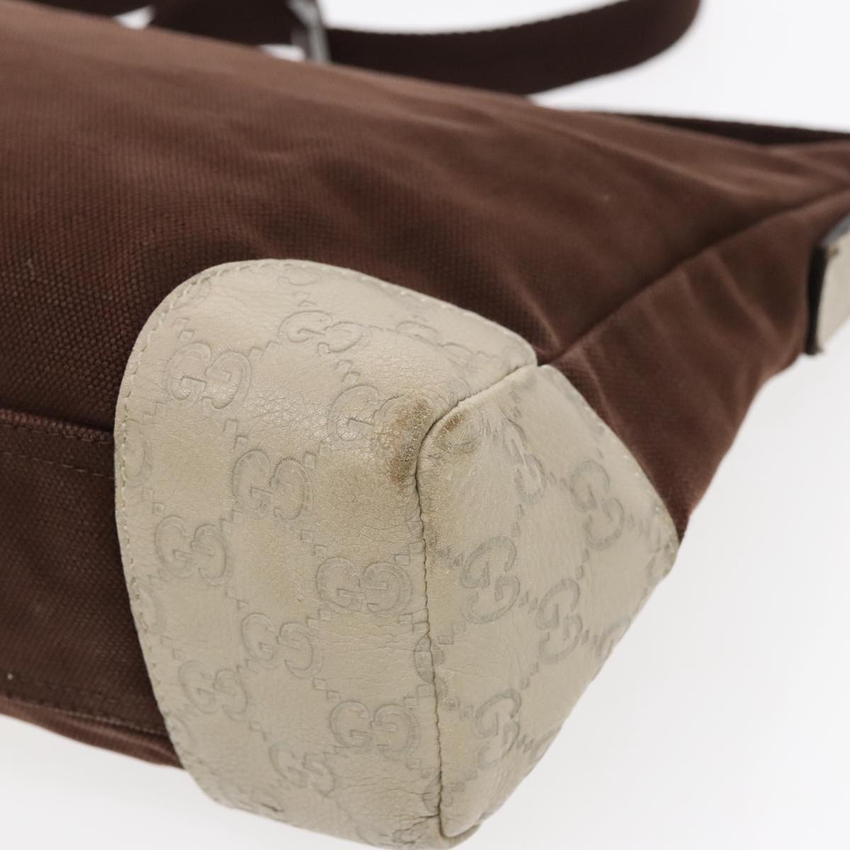 Gucci Brown Canvas Shoulder Bag ()