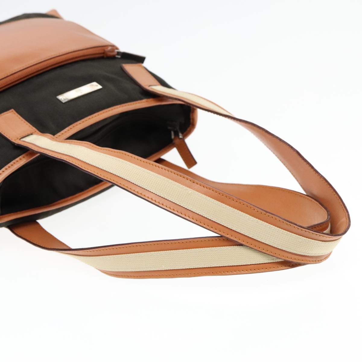 Gucci Khaki Canvas Tote Bag ()