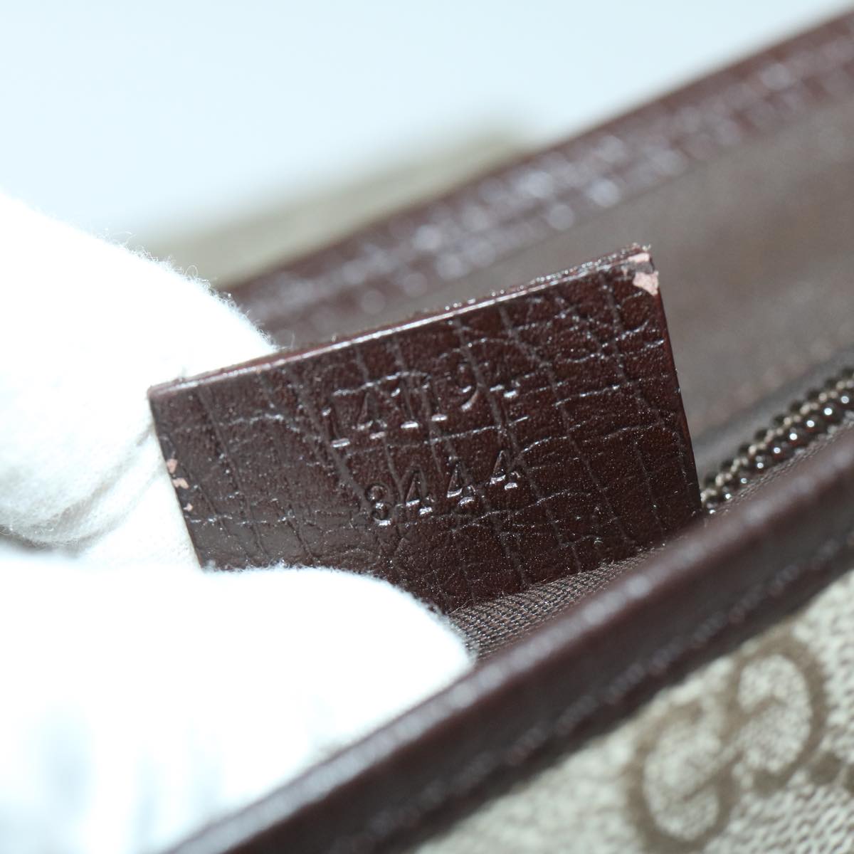 Gucci Gg Supreme Beige Canvas Shoulder Bag ()