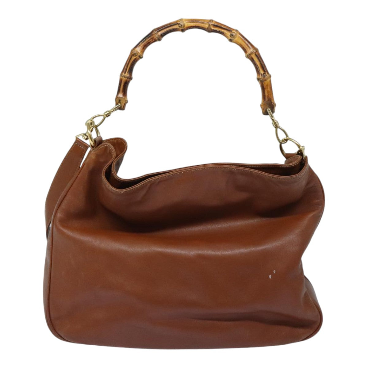 Gucci Bamboo Brown Leather Shoulder Bag ()