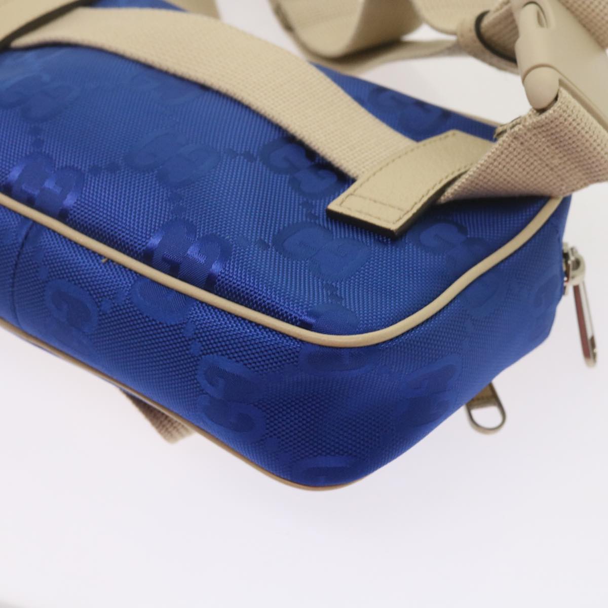 Gucci Gg Canvas Blue Canvas Shoulder Bag ()