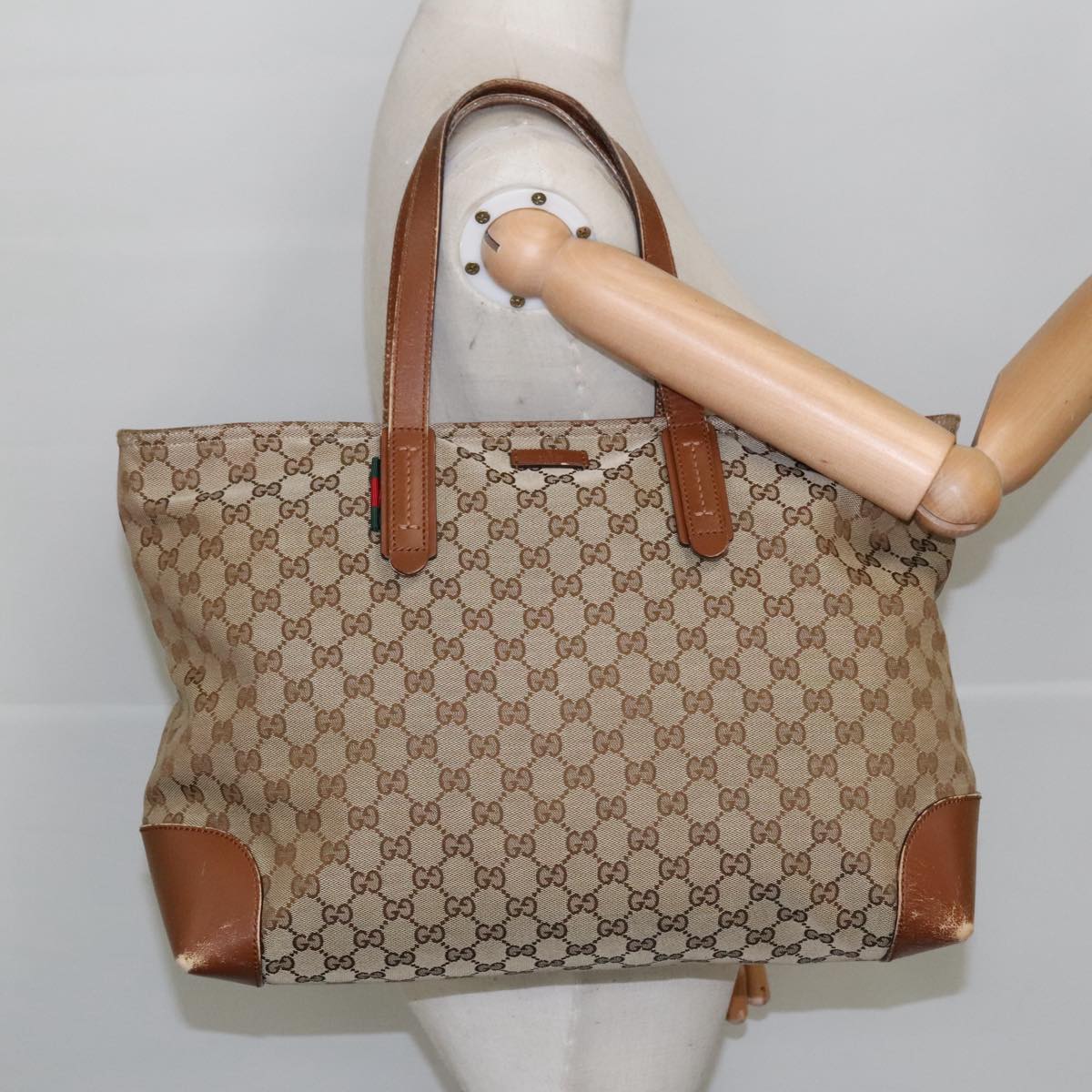 Gucci Beige Canvas Tote Bag ()
