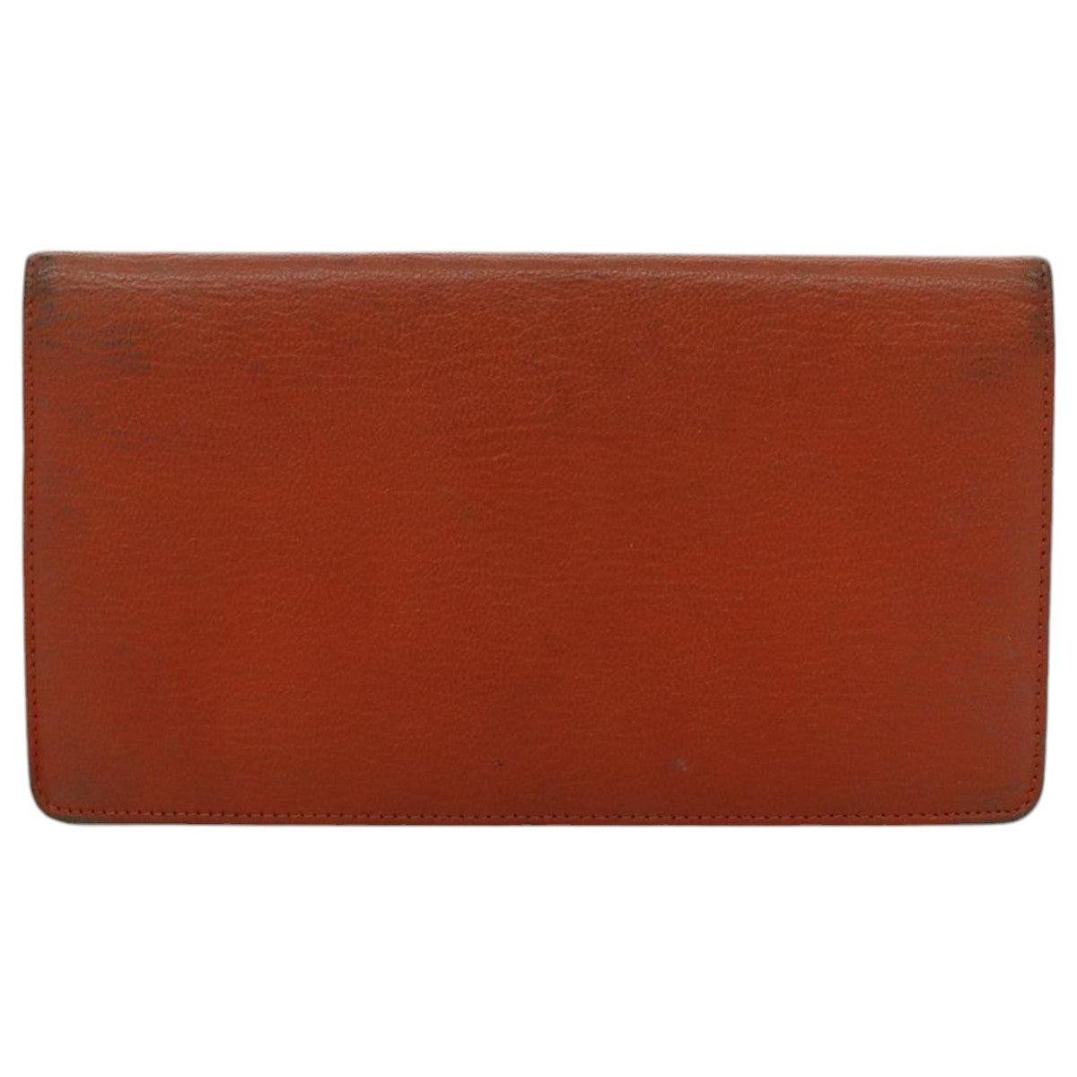 Chanel Coco Mark Orange Leather Wallet  ()