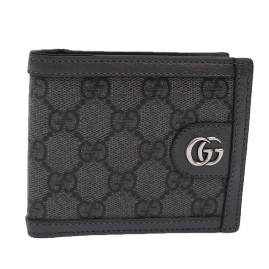 Gucci Ophidia Grey Canvas Wallet  ()