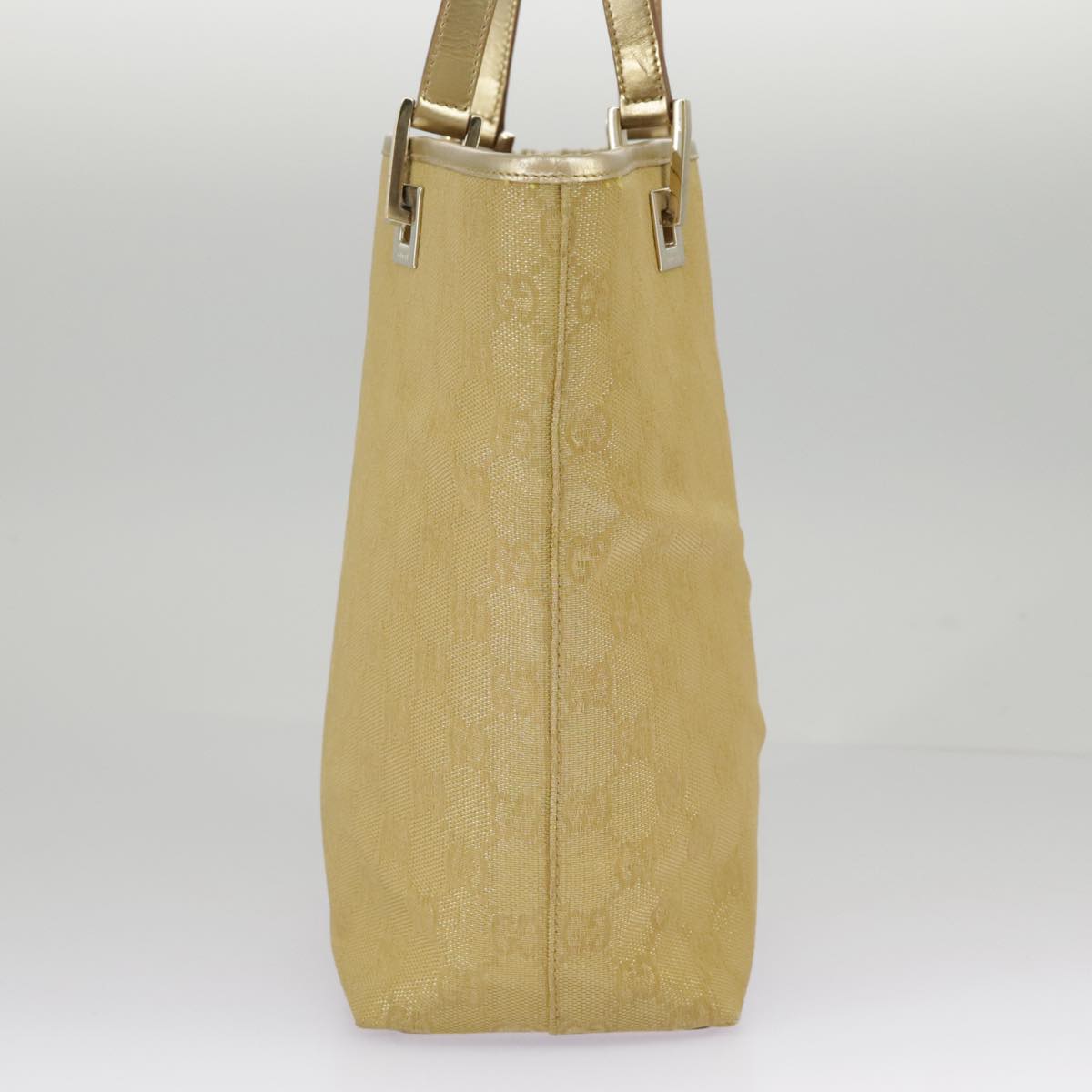 Gucci Gold Canvas Tote Bag ()