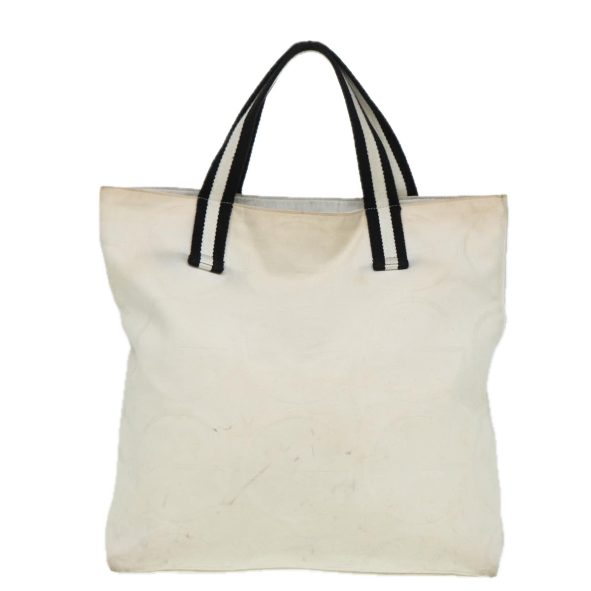 Gucci Cabas White Canvas Tote Bag ()