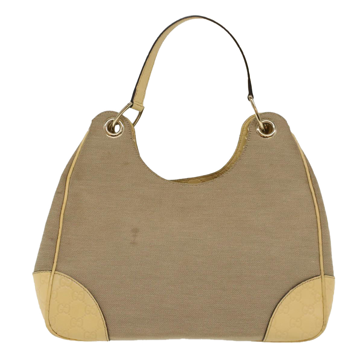 Gucci Hobo Grey Canvas Shoulder Bag ()