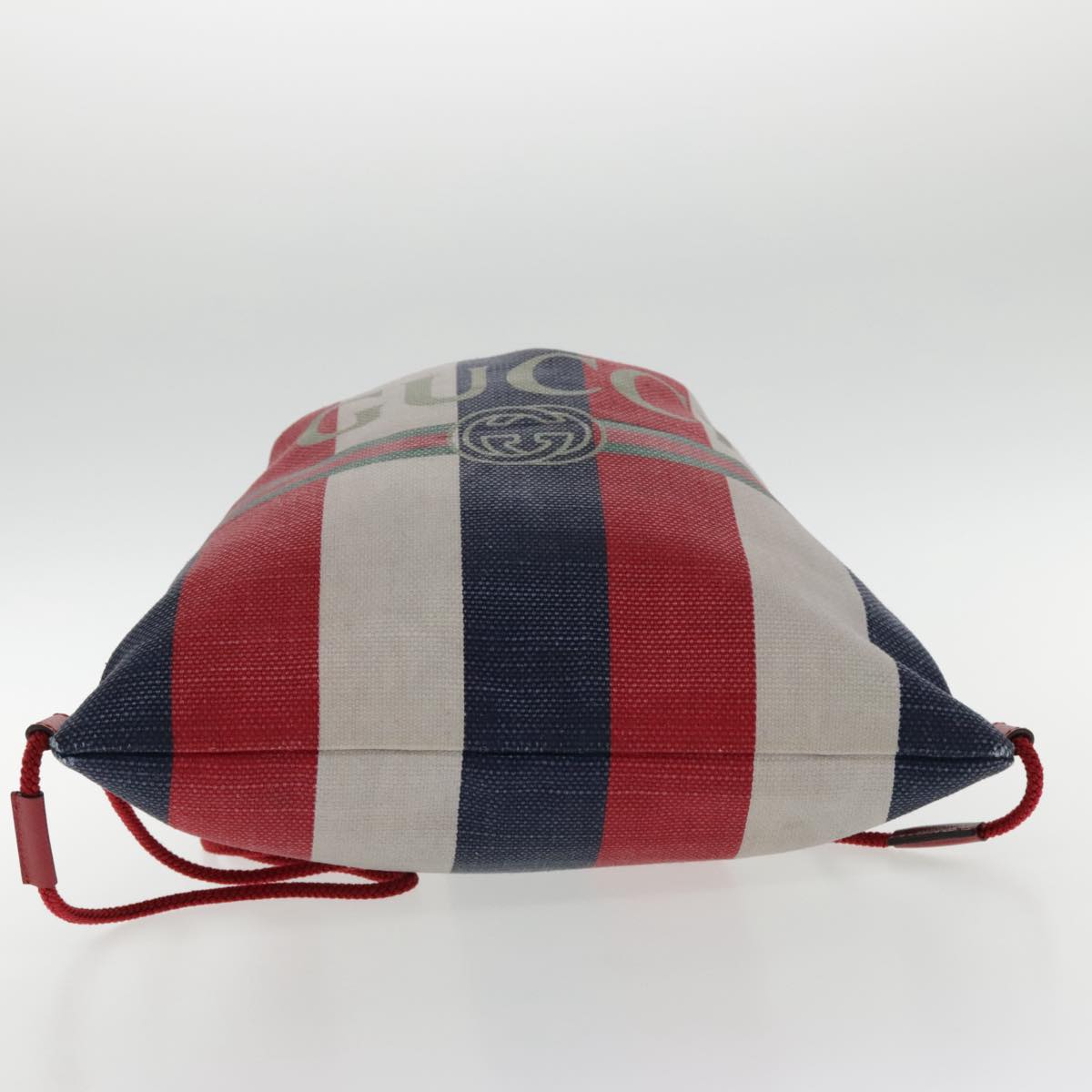 Gucci Blue Canvas Backpack Bag ()