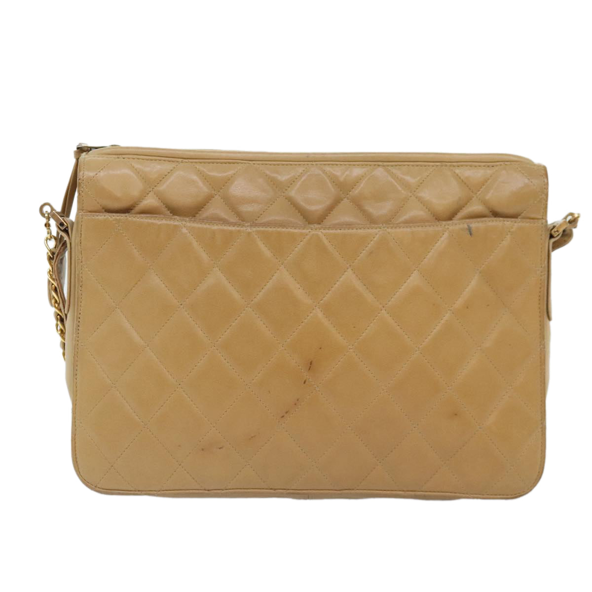Chanel Camera Beige Leather Shoulder Bag ()