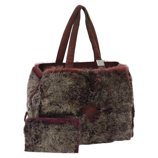 Chanel Cc Brown Fur Tote Bag ()