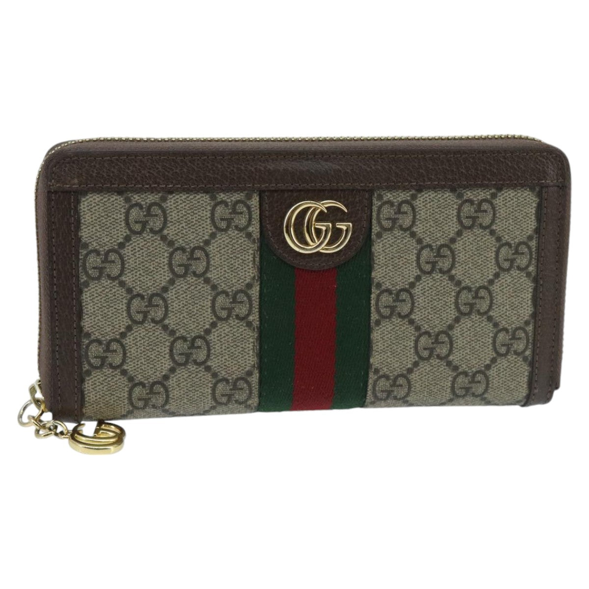 Gucci Ophidia Beige Canvas Wallet  ()