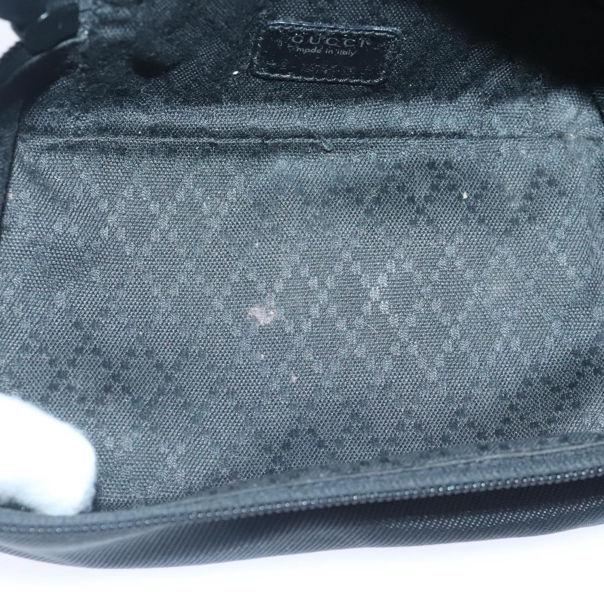 Gucci Bamboo Black Canvas Clutch Bag ()