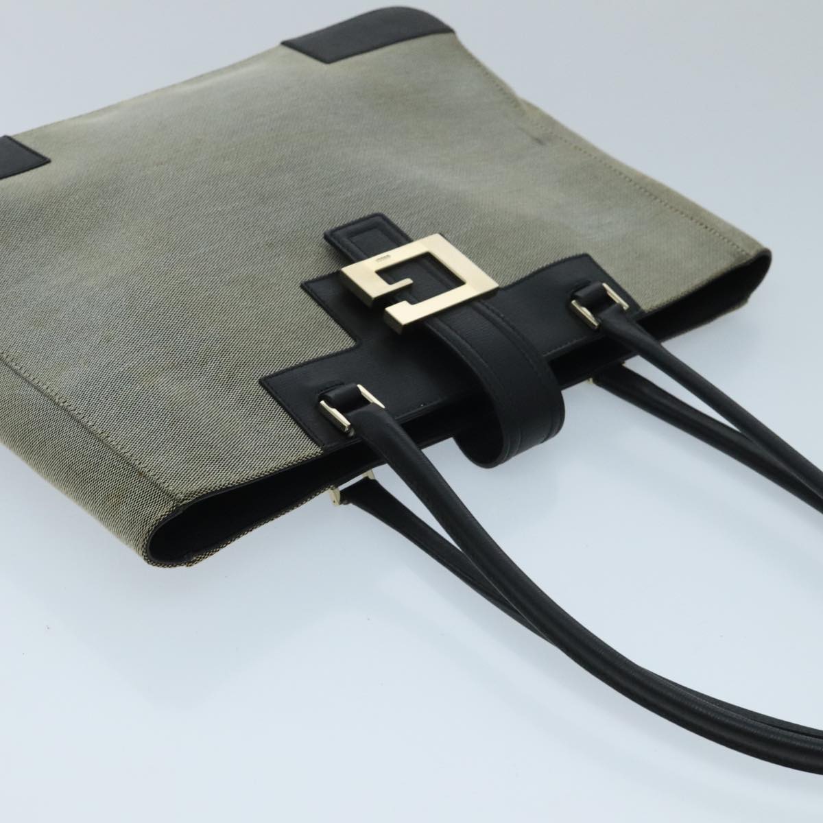 Gucci Grey Canvas Tote Bag ()