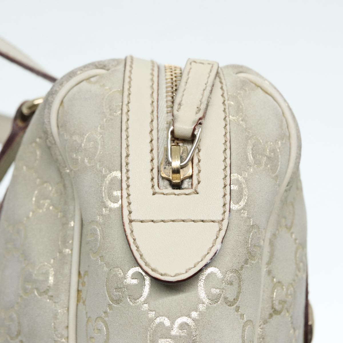 Gucci Boston Grey Canvas Handbag ()