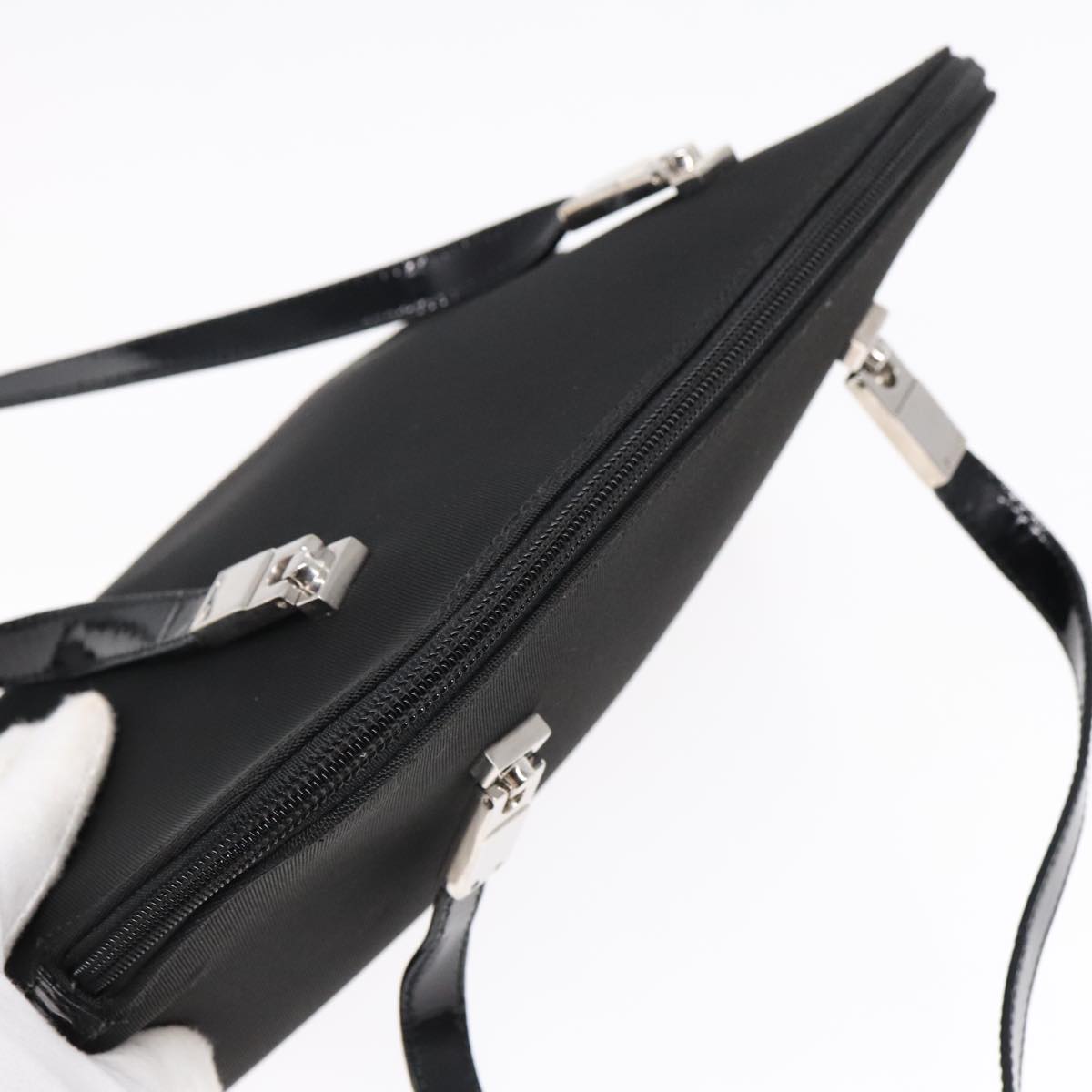 Gucci Black Canvas Shoulder Bag ()