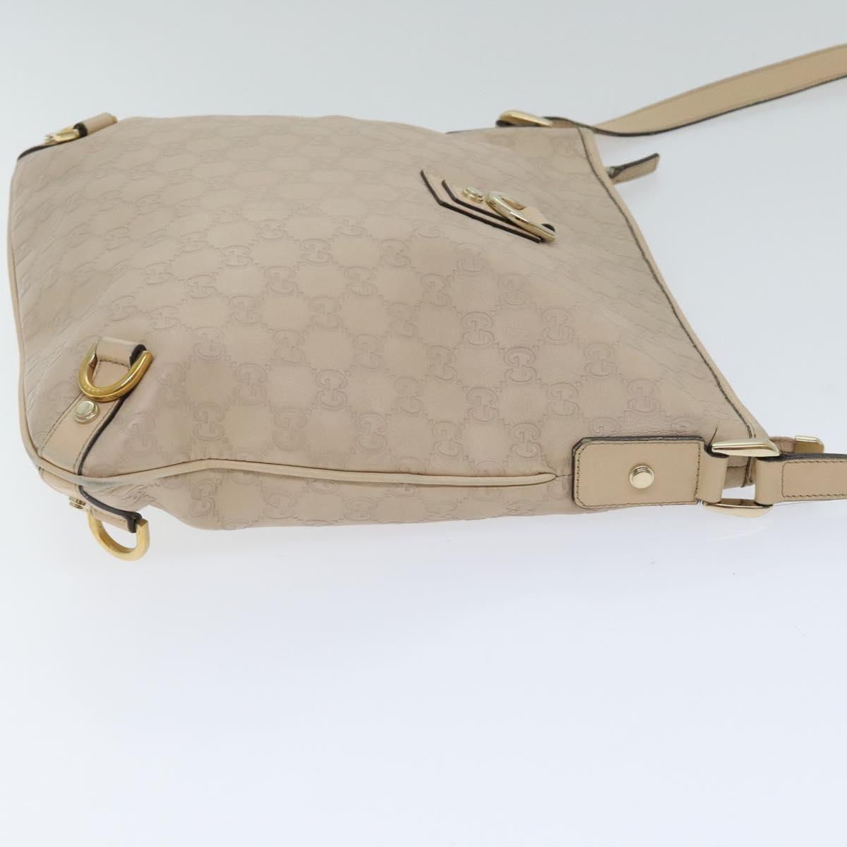 Gucci Guccissima Beige Canvas Shoulder Bag ()