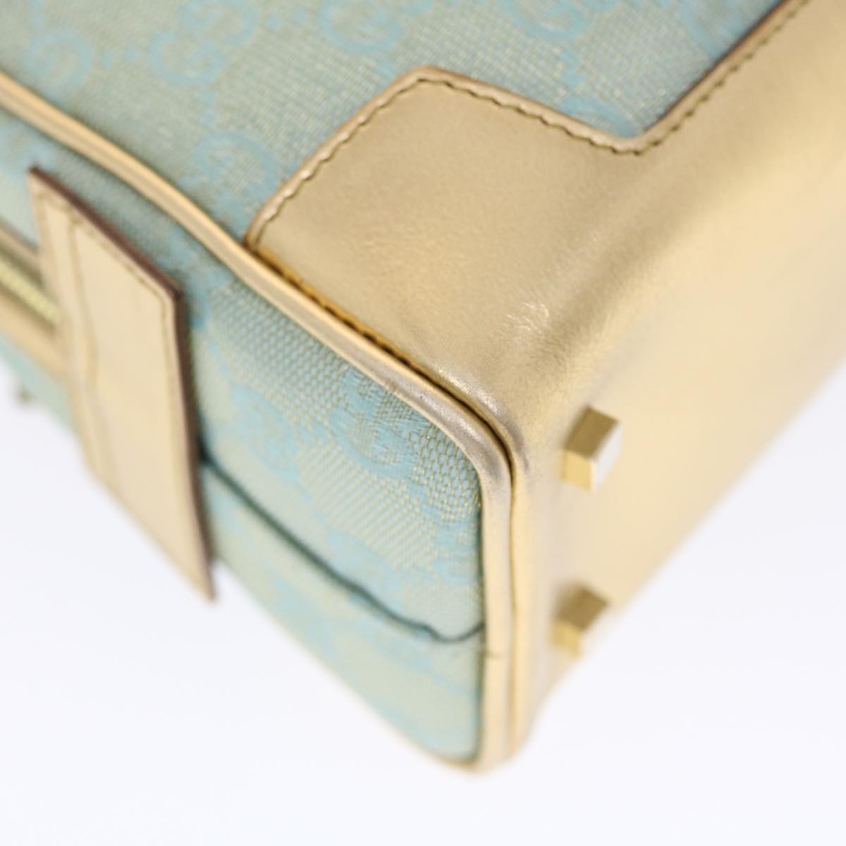 Gucci -- Blue Canvas Handbag ()