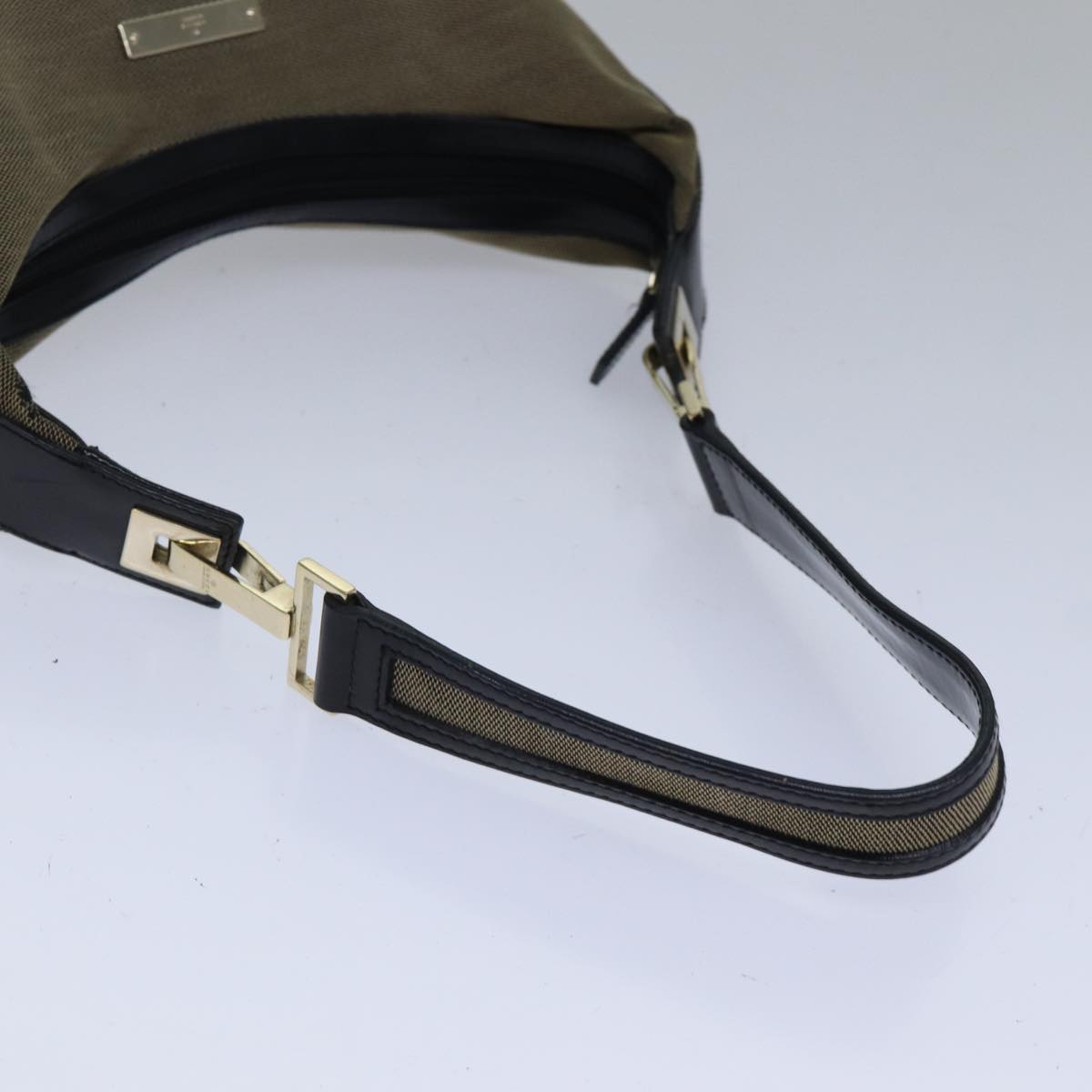 Gucci Jackie Beige Canvas Shoulder Bag ()