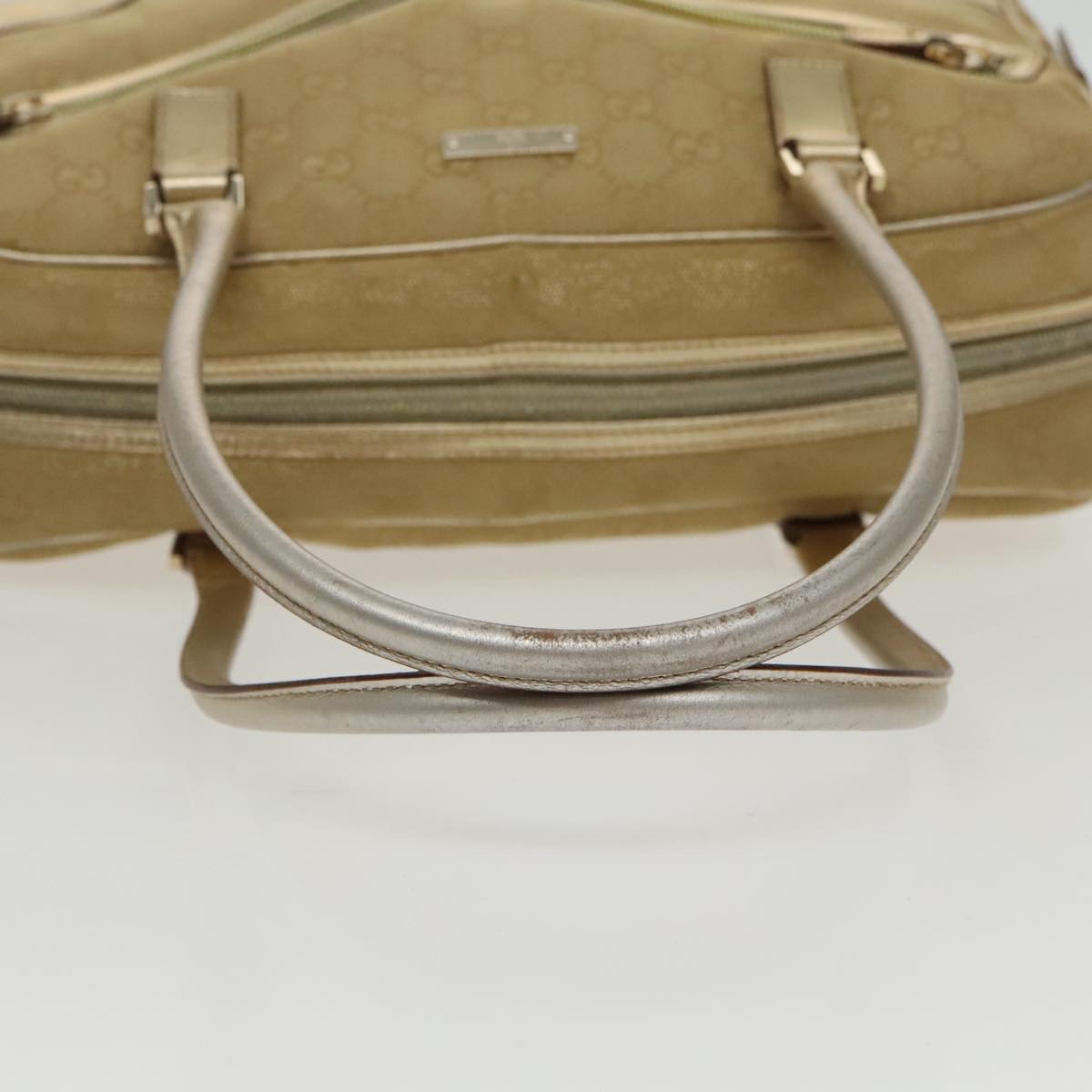 Gucci Gold Canvas Handbag ()