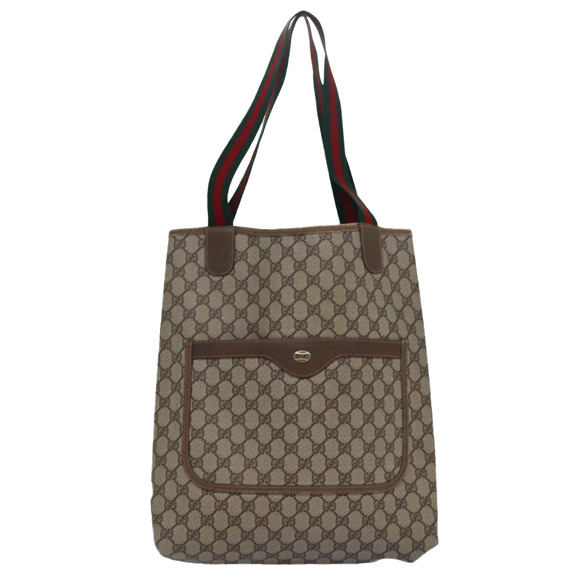Gucci Sherry Beige Canvas Tote Bag ()