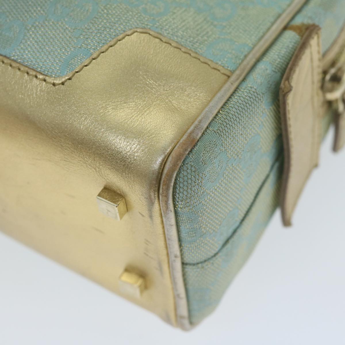 Gucci Gg Canvas Blue Canvas Handbag ()