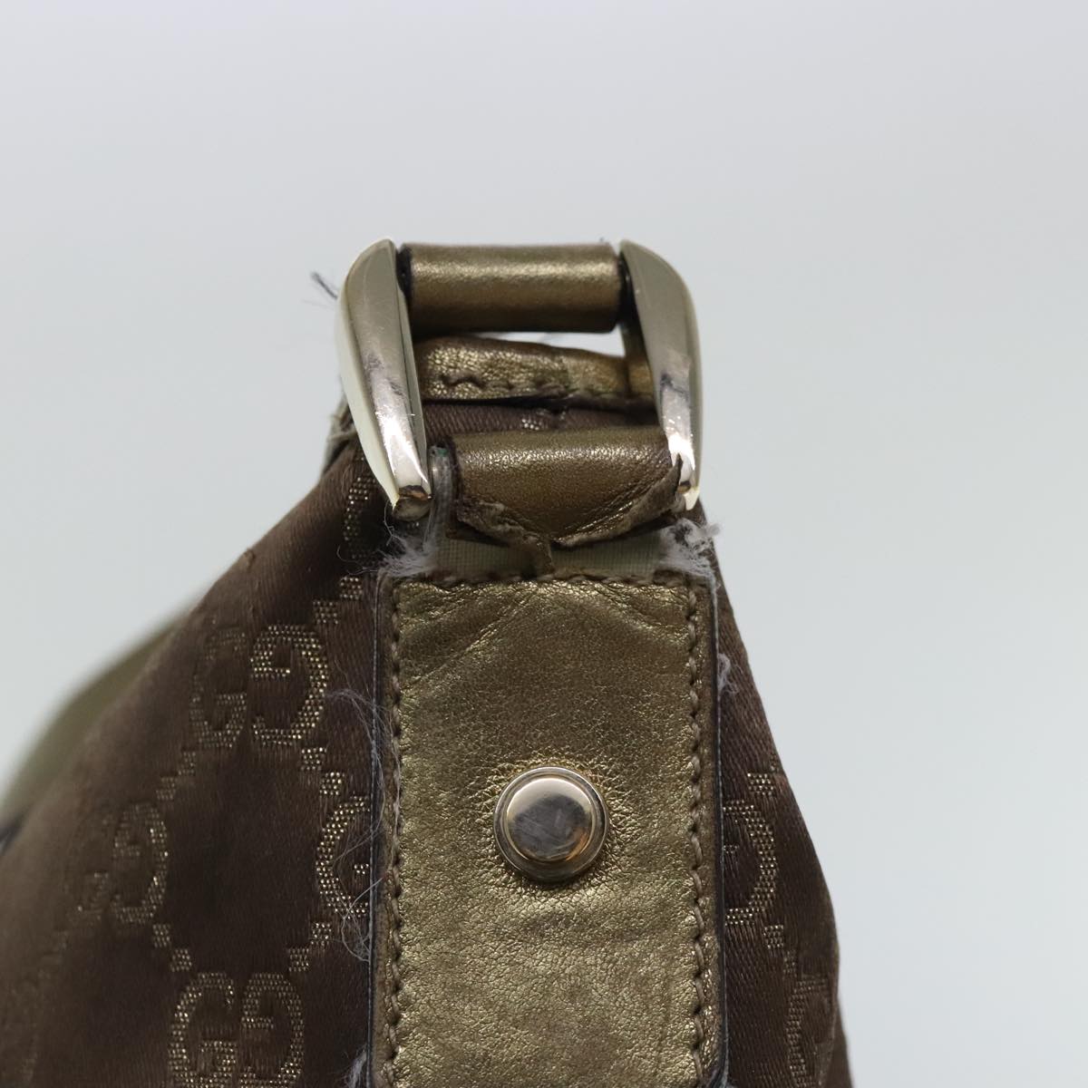 Gucci Abbey Brown Canvas Shoulder Bag ()