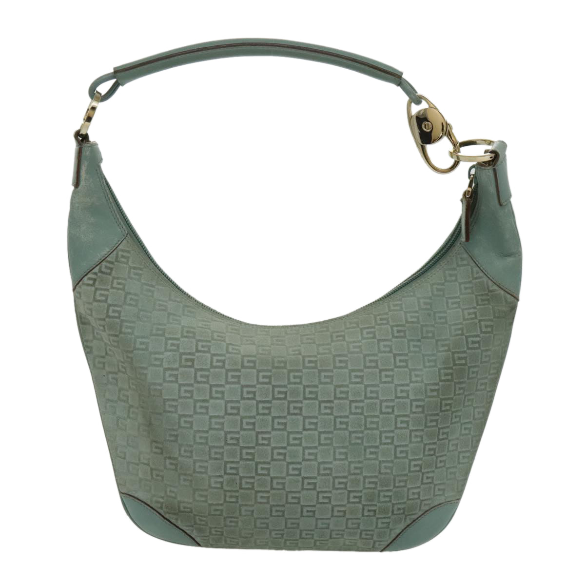 Gucci Hobo Blue Suede Shoulder Bag ()