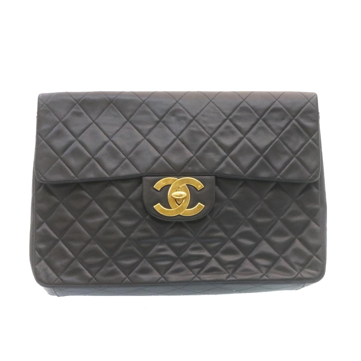 Chanel Black Leather Shoulder Bag ()