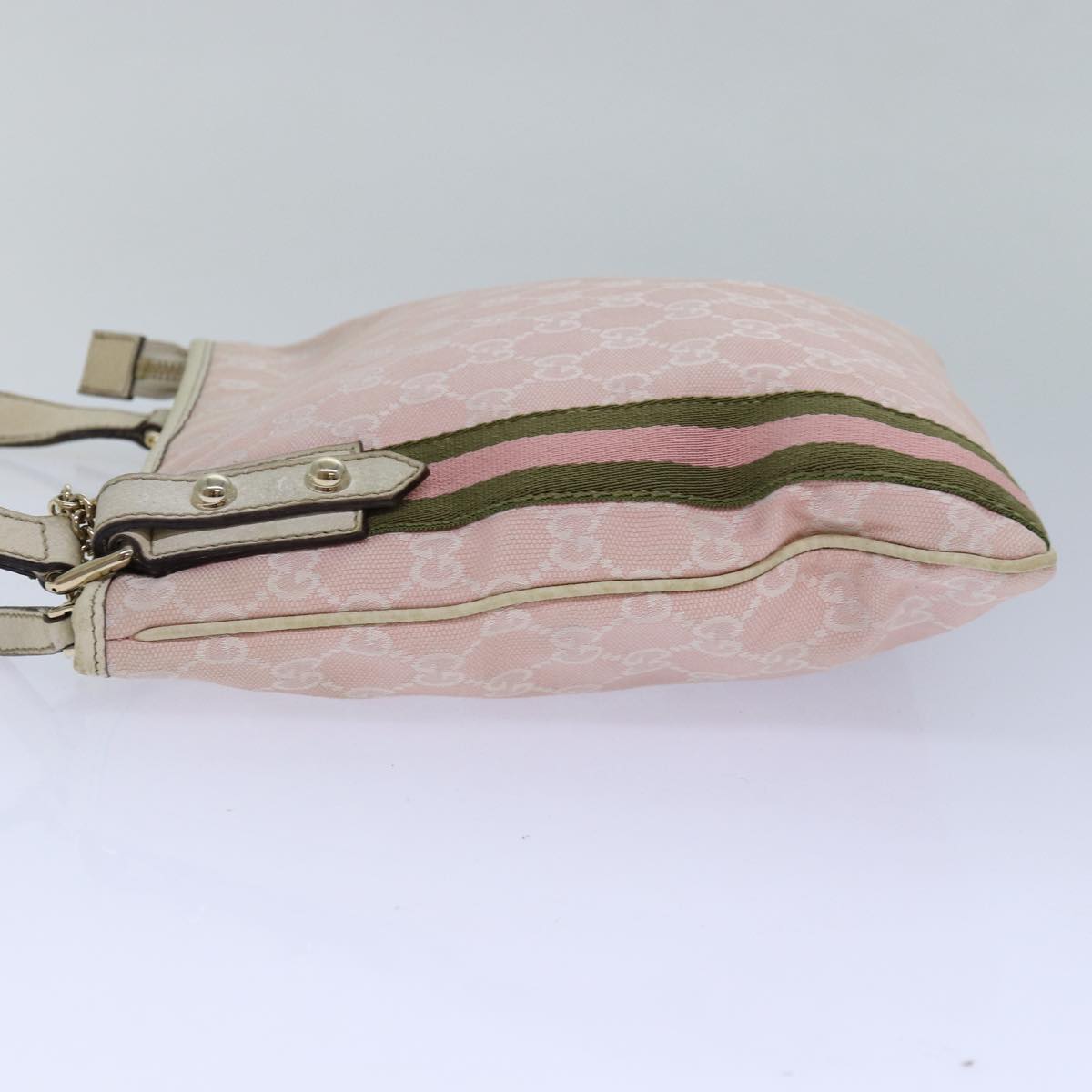 Gucci Gg Canvas Pink Canvas Shoulder Bag ()