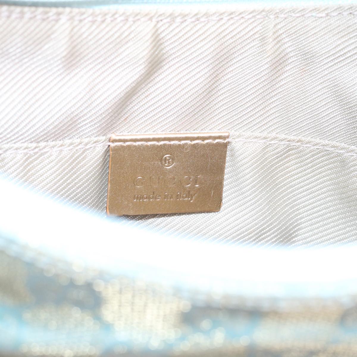 Gucci Gg Canvas Blue Canvas Clutch Bag ()