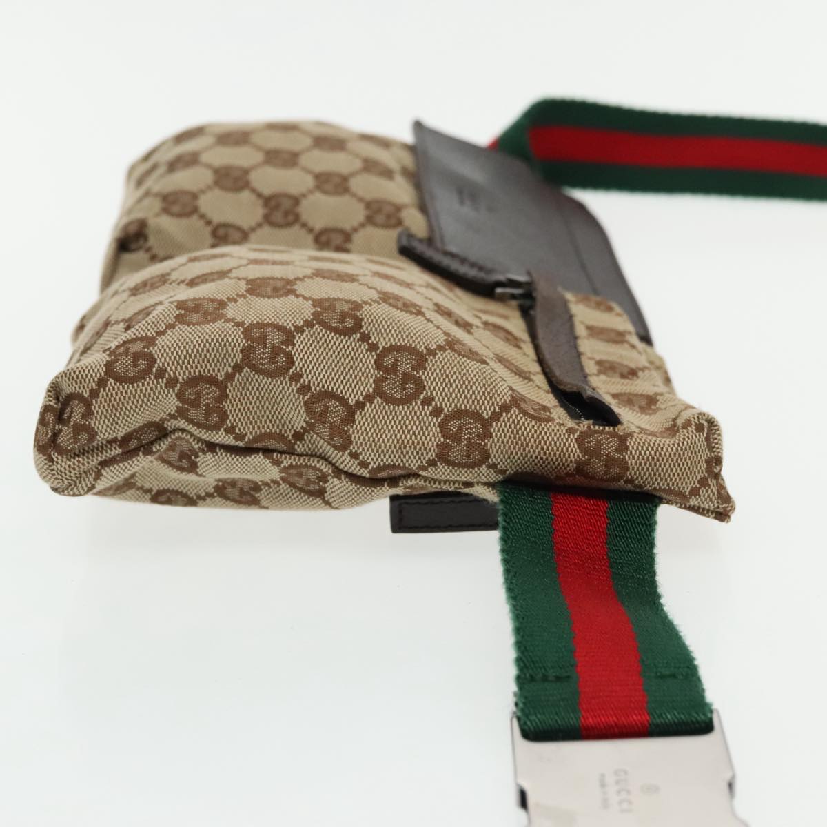Gucci Ophidia Beige Canvas Clutch Bag ()